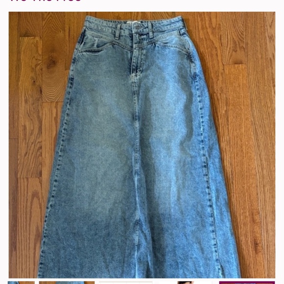 NWOT $35 FIRM  Free people we the free come as you are skirt new only tried on - Picture 7 of 10
